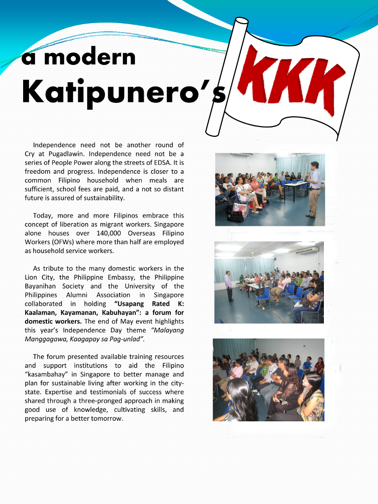 Usapang Rated K: A Modern Katipunero's KKK