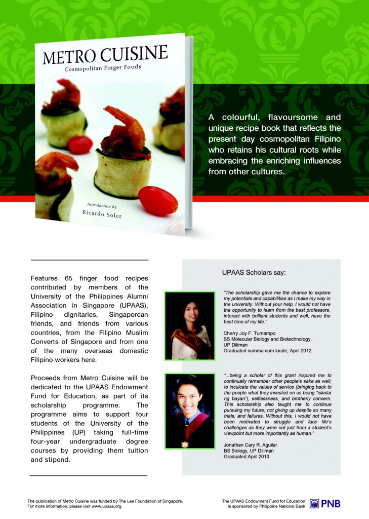 Metro Cuisine and the UPAAS Endowment Fund for Education